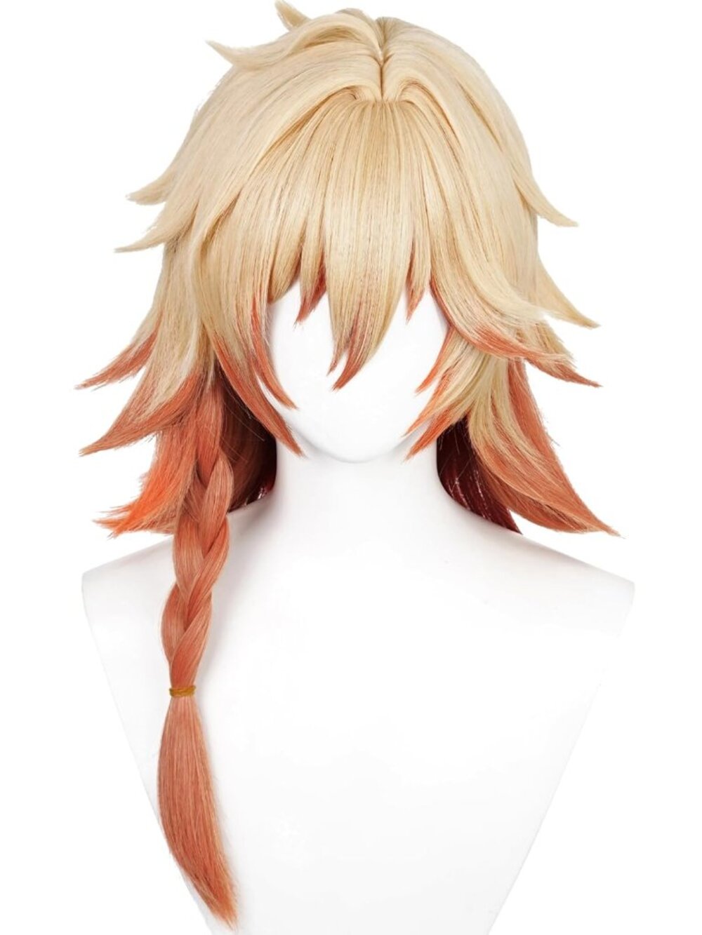 Women's Blonde Mydei 39 Inch Cosplay Platinum Blonde Wigs With Side Part Bangs